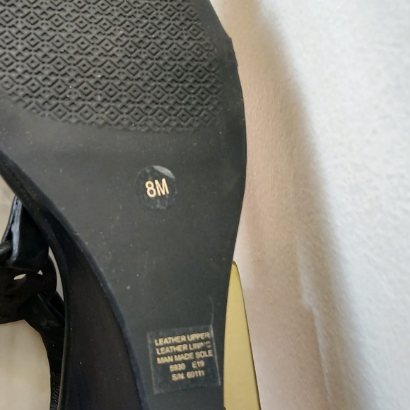 Tory Burch Miller Black Leather Ankle Strap Sandals for Women’s Size 8M. - Picture 9 of 10